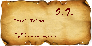 Oczel Telma névjegykártya